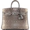 HERMÈS BIRKIN 25 OMBRE ( White ) SHINY SALVATOR VARANUS LIZARD PHW