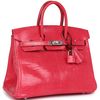 HERMÈS BIRKIN 25 Rose Extreme Shiny Niloticus Lizard PHW