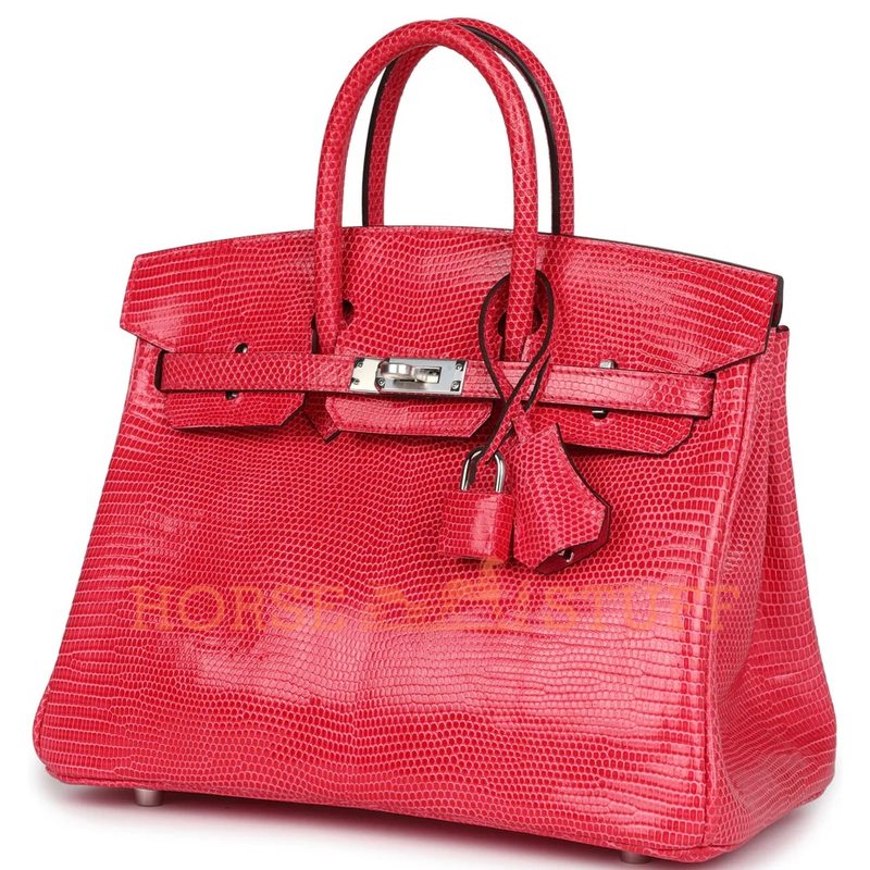 HERMÈS BIRKIN 25 Rose Extreme Shiny Niloticus Lizard PHW