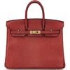 HERMÈS BIRKIN 25 Rouge H Shiny Niloticus Lizard GHW