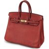 HERMÈS BIRKIN 25 Rouge H Shiny Niloticus Lizard GHW