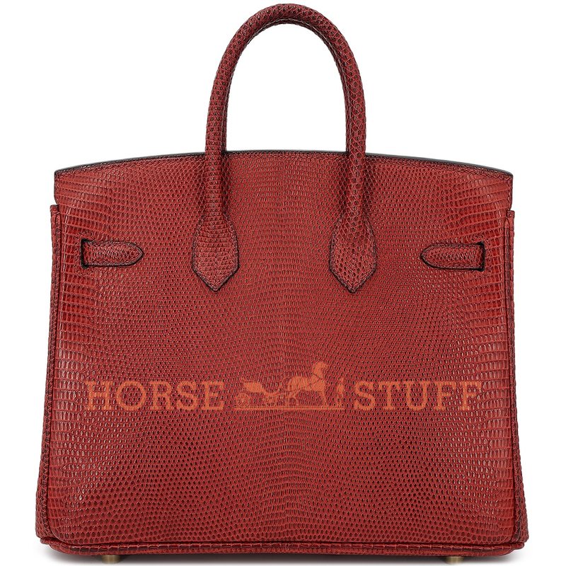 HERMÈS BIRKIN 25 Rouge H Shiny Niloticus Lizard GHW