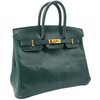 HERMÈS BIRKIN 25 Vert Cypress Shiny Niloticus Lizard GHW