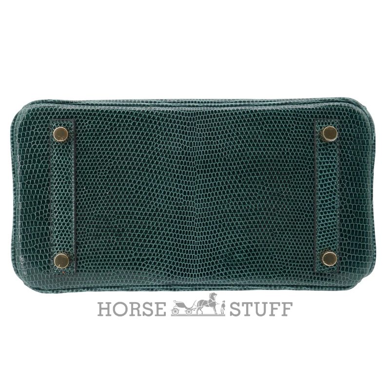HERMÈS BIRKIN 25 Vert Cypress Shiny Niloticus Lizard GHW