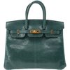 HERMÈS BIRKIN 25 Vert Cypress Shiny Niloticus Lizard GHW