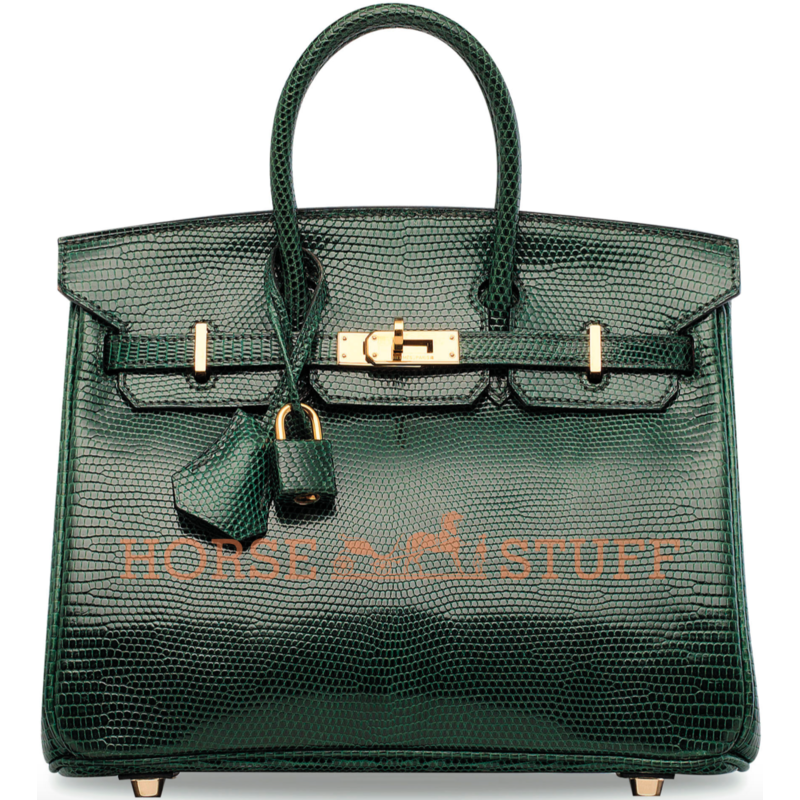 Hermès Birkin 25 Vert Fonce Shiny Niloticus Lizard GHW