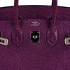 Hermès Birkin 25 Violet Shiny Niloticus Lizard PHW