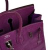 Hermès Birkin 25 Violet Shiny Niloticus Lizard PHW