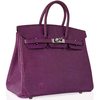 Hermès Birkin 25 Violet Shiny Niloticus Lizard PHW