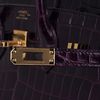 Hermès Birkin 25 Aubergine Lisse Crocodile Niloticus GHW