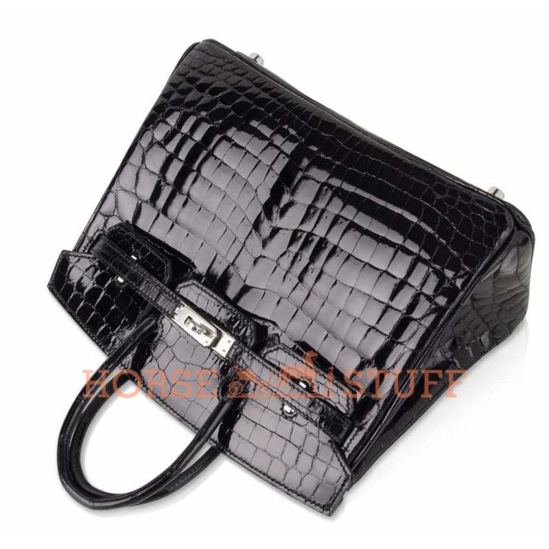 Hermès Birkin 25 Black Lisse Crocodile Niloticus PHW