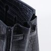 Hermès Birkin 25 Black Matte Crocodile Niloticus GHW