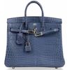 Hermès Birkin 25 Blue Brighton Matte Crocodile Niloticus PHW