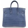 Hermès Birkin 25 Blue Brighton Matte Crocodile Niloticus PHW