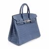 Hermès Birkin 25 Blue Brighton Matte Crocodile Niloticus PHW