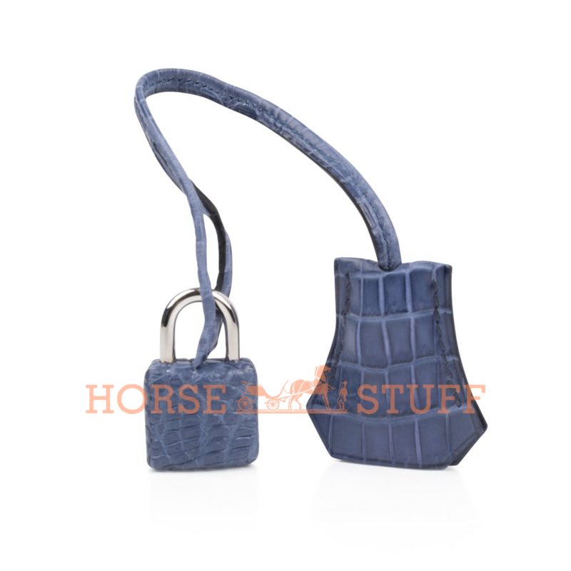 Hermès Birkin 25 Blue Brighton Matte Crocodile Niloticus PHW