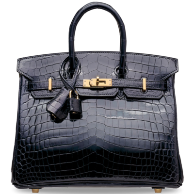 Hermès Birkin 25 Blue Marine Lisse Crocodile Niloticus GHW