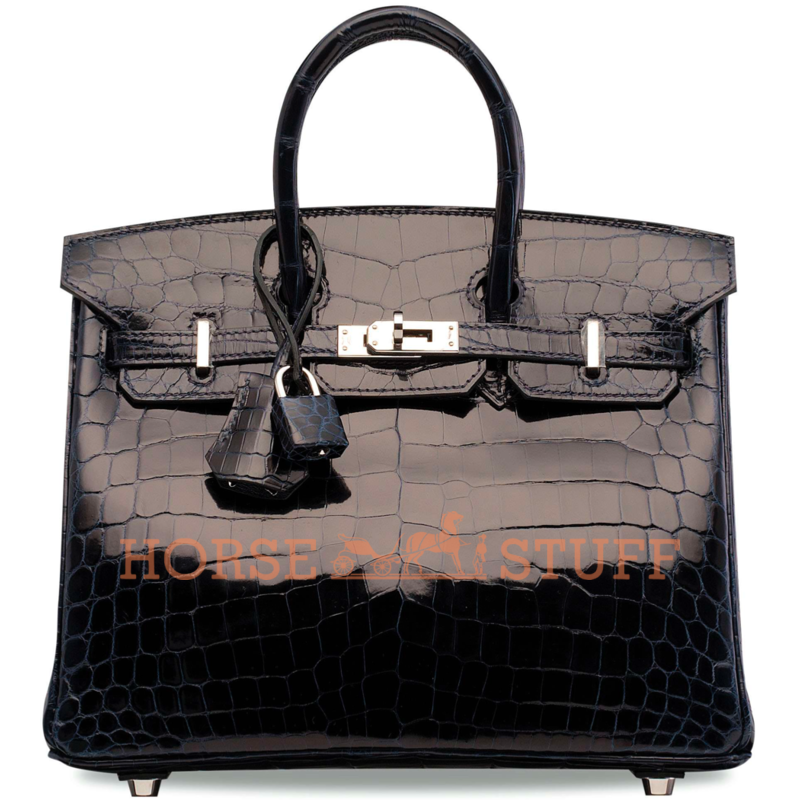 Hermès Birkin 25 Blue Marine Lisse Crocodile Niloticus PHW