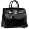 Hermès Birkin 25 Blue Marine Lisse Crocodile Niloticus PHW