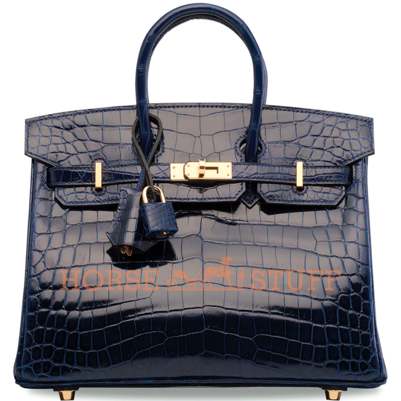 Hermès Birkin 25 Blue Sapphire Lisse Crocodile Niloticus GHW