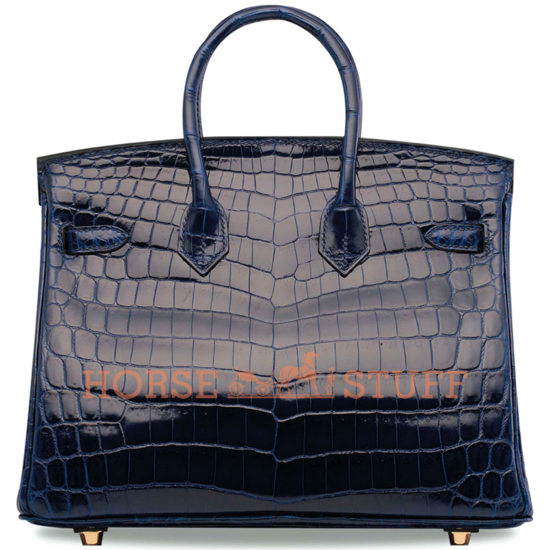 Hermès Birkin 25 Blue Sapphire Lisse Crocodile Niloticus GHW