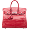 Hermès Birkin 25 Bougainvillier Lisse Crocodile Niloticus PHW