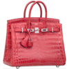 Hermès Birkin 25 Bougainvillier Lisse Crocodile Niloticus PHW