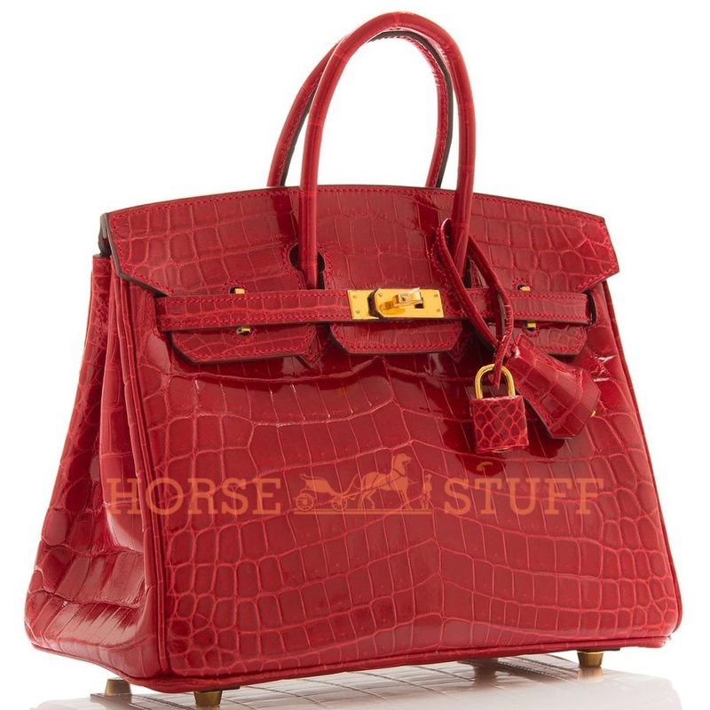 Hermès Birkin 25 Braise Lisse Crocodile Niloticus GHW