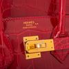 Hermès Birkin 25 Braise Lisse Crocodile Niloticus GHW