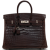 Hermès Birkin 25 Cocoan Lisse Crocodile Niloticus PHW