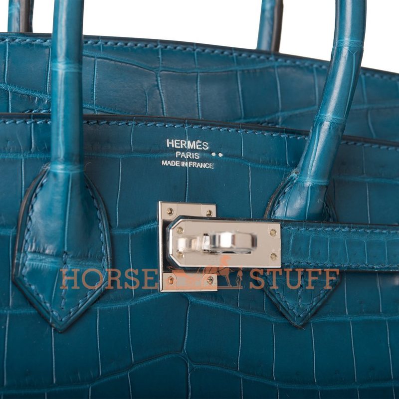 Hermès Birkin 25 Colvert Matte Crocodile Niloticus PHW