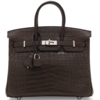 Hermès Birkin 25 Ebene Matte Crocodile Niloticus PHW