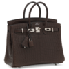 Hermès Birkin 25 Ebene Matte Crocodile Niloticus PHW