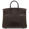 Hermès Birkin 25 Ebene Matte Crocodile Niloticus PHW