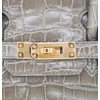 Hermès Birkin 25 Gris Tourterelle Shiny Crocodile Niloticus GHW