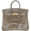 Hermès Birkin 25 Gris Tourterelle Shiny Crocodile Niloticus GHW