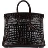 Hermès Birkin 25 Havane Shiny Crocodile Niloticus PHW