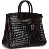 Hermès Birkin 25 Havane Shiny Crocodile Niloticus PHW