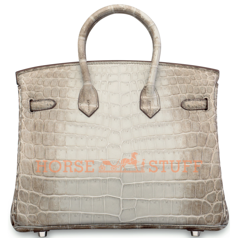 Hermès Birkin 25 Gris Cendre Himalayan Crocodile Niloticus PHW