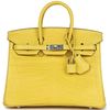 Hermès Birkin 25 Mimosa Matte Crocodile Niloticus PHW