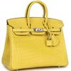 Hermès Birkin 25 Mimosa Matte Crocodile Niloticus PHW