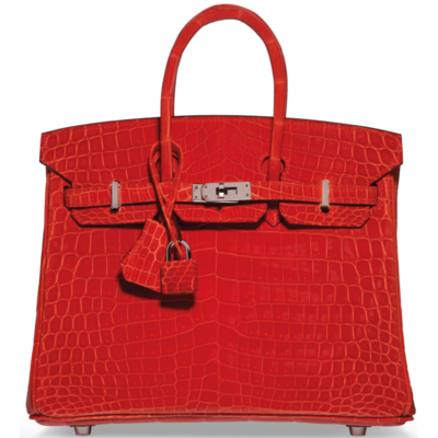 Hermès Birkin 25 Orange Poppy Matte Crocodile Niloticus PHW