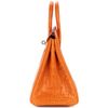 Hermès Birkin 25 Orange Shiny Crocodile Niloticus PHW