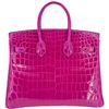 Hermès Birkin 25 Rose Pourpre Shiny Crocodile Niloticus PHW