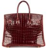 Hermès Birkin 25 Rouge H Shiny Crocodile Niloticus GHW