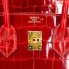 Hermès Birkin 25 Sanguine Shiny Crocodile Niloticus GHW