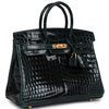 Hermès Birkin 25 Vert Cypress Shiny Crocodile Niloticus GHW