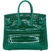 Hermès Birkin 25 Vert Emerald Shiny Crocodile Niloticus GHW
