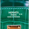 Hermès Birkin 25 Vert Emerald Shiny Crocodile Niloticus GHW
