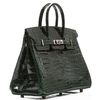 Hermès Birkin 25 Vert Fonce Lisse Crocodile Niloticus PHW